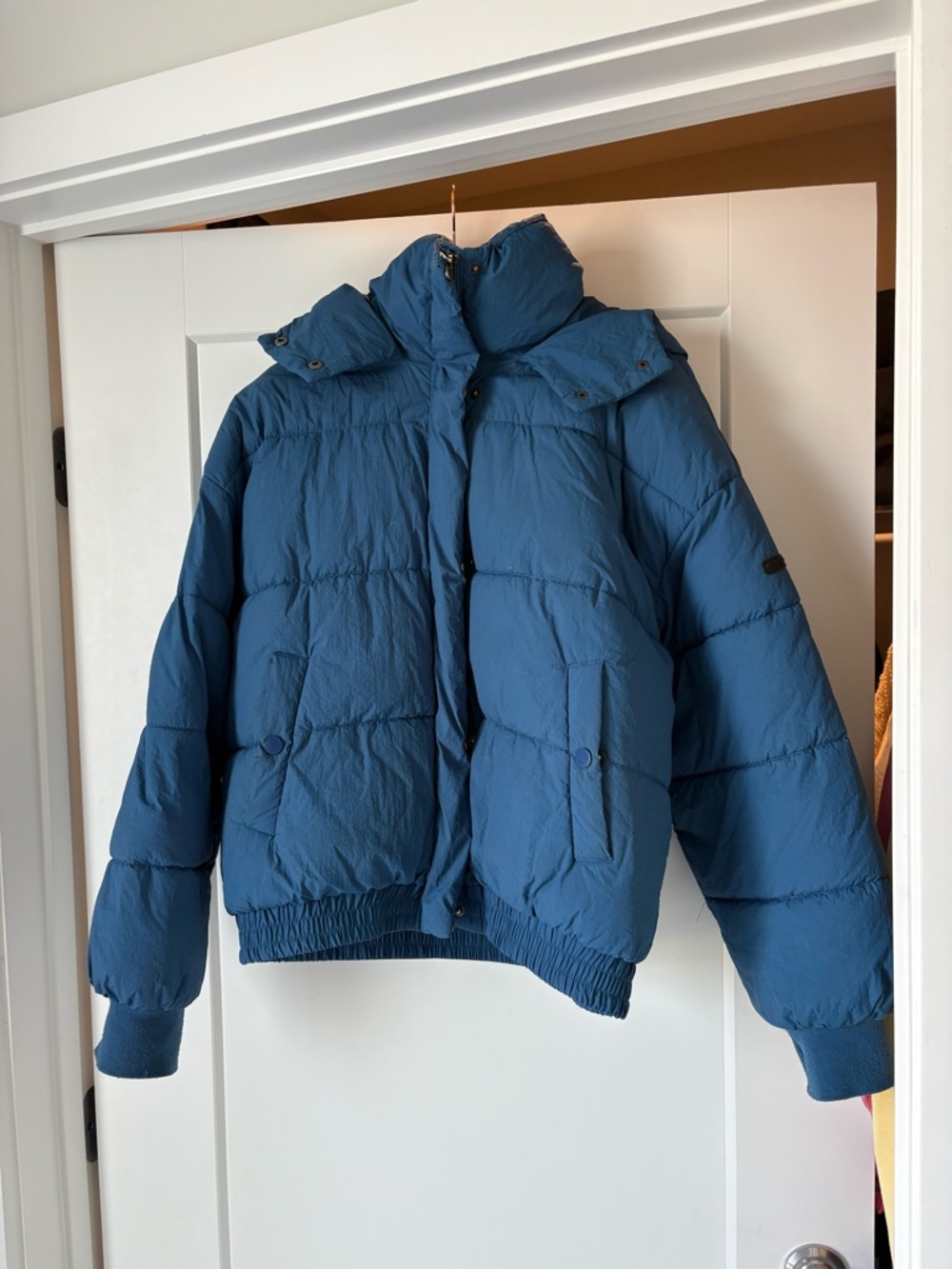 Lucky Brand Teal Blue Puffer Jacket